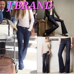 J BRAND Lexington Dark Blue Bell/Wide leg jeans